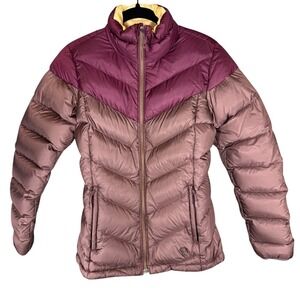 Mountain Hardwear Ratio Q.Shield 650 Down Jacket Chevron Plum Puffer Women's S
